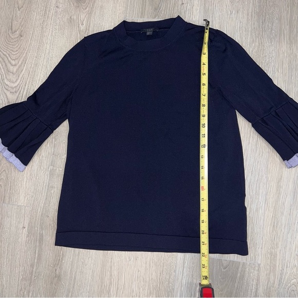 COS Black Women's Blouse with Bell Sleeves - Picture 3 of 5